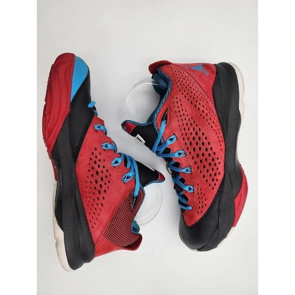 Nike Air Jordan CP3 VII Gym Red Powder Blue Sz 8.5 Men's Shoes 616805-607